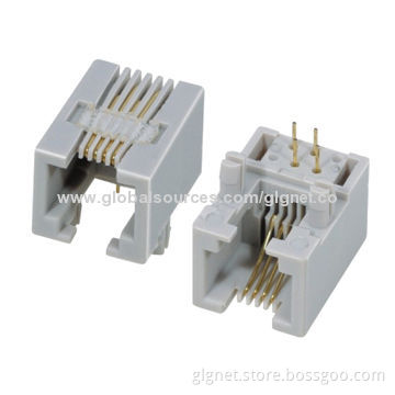 One Port Side Entry RJ11 6P6C/4C/2C Telephone Jacks